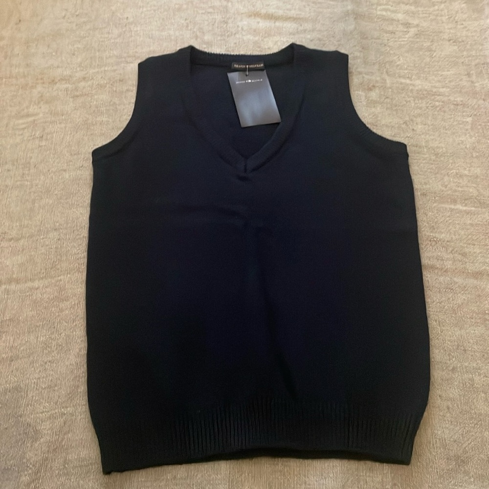 Navy blue sweater vest